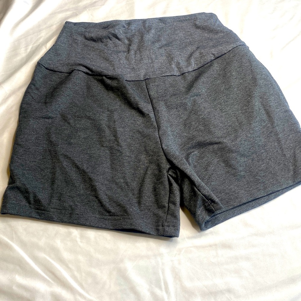 BBHoping Women’s biker shorts gray size S with pockets high waisted